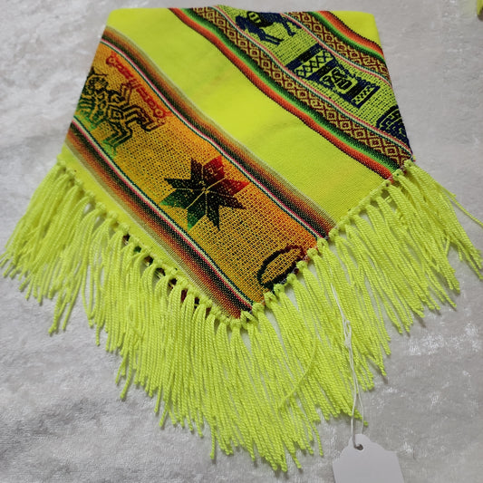 Neon yellow andean aguayo small