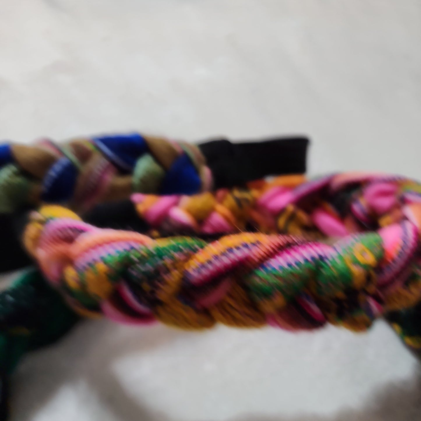 Andean aguayo multicolored head bands