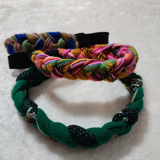 Andean aguayo multicolored head bands