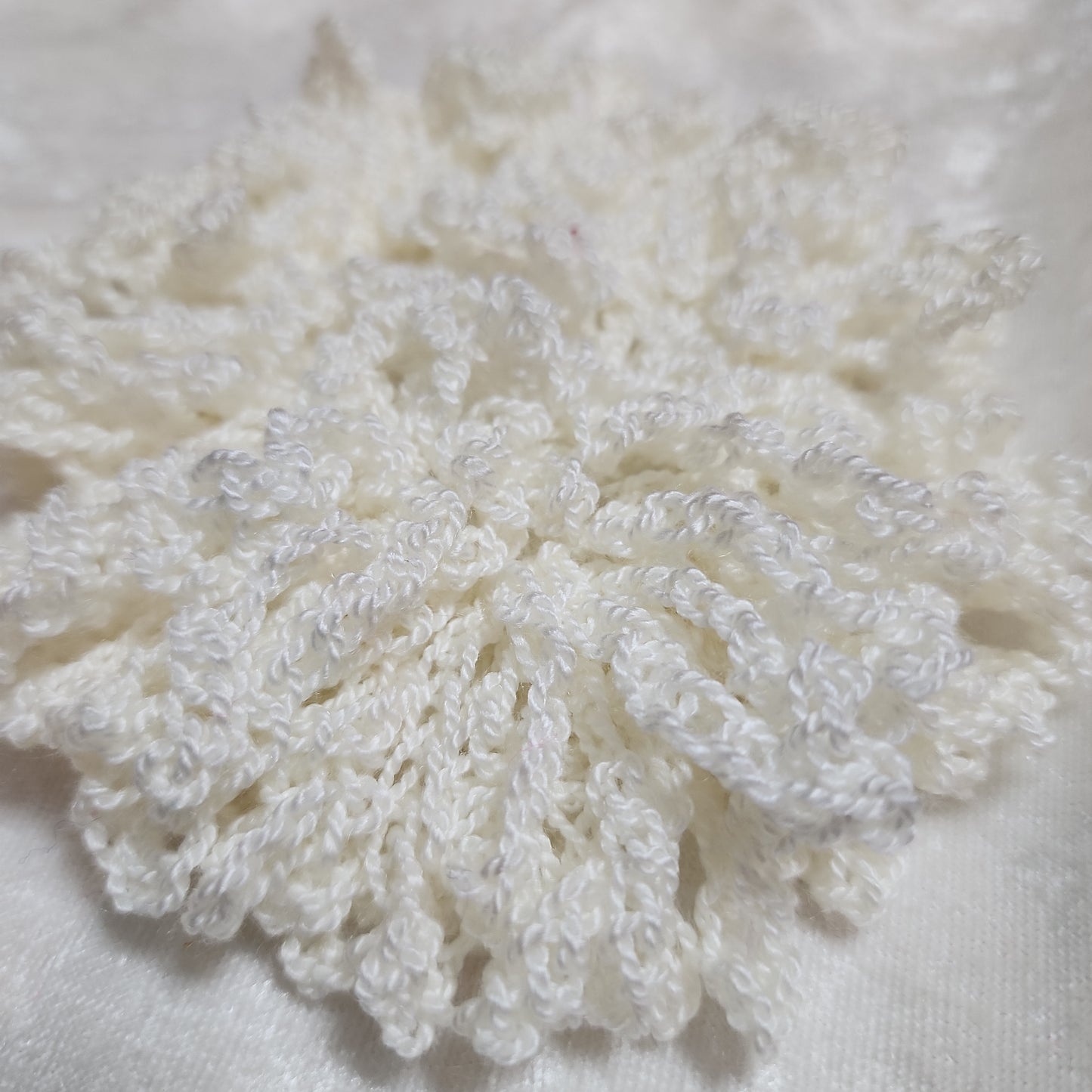 White scrunchie