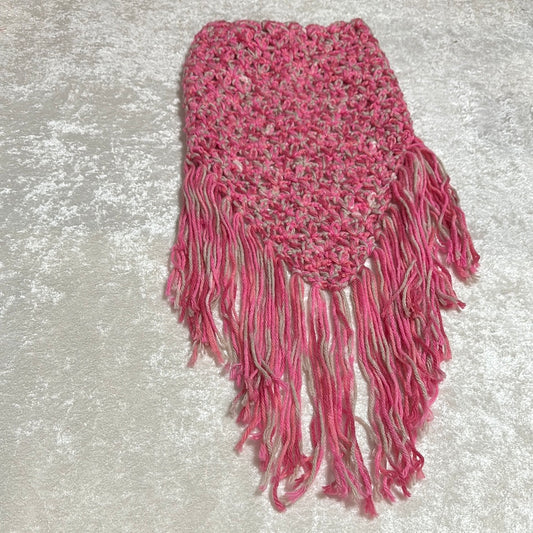 Handmade crocheted Pink and little Brown
