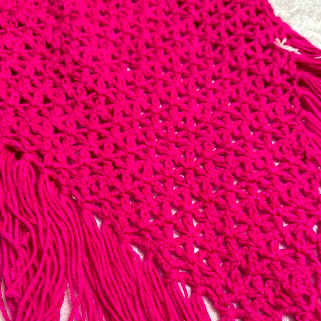 Handmade crocheted hot Pink
