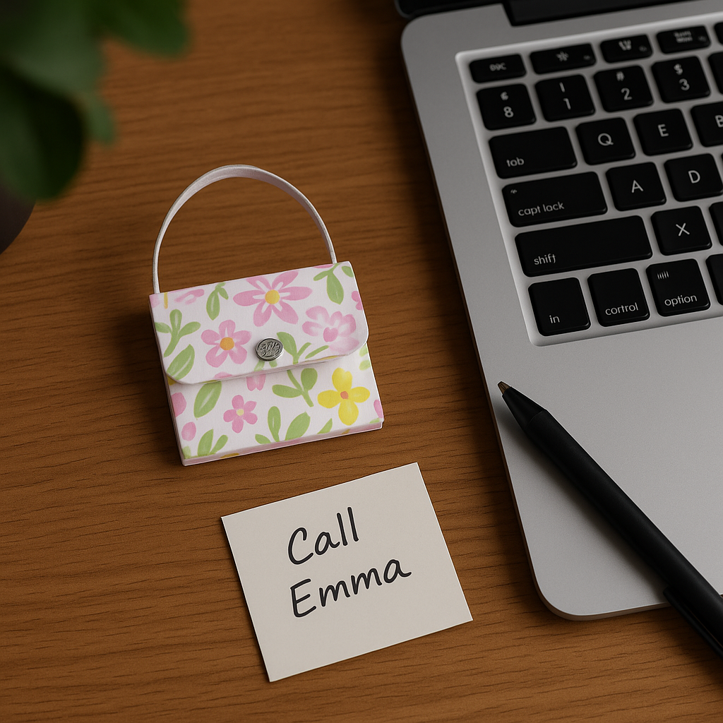 Pattern For Handbag Notepad Handbag-Style Mini Notepad – Pocket & Purse Friendly – DTMS